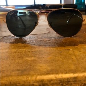 Rayban polarized aviator sunglasses